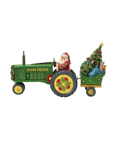 Jim Shore John Deere Santa On Tractor with Toys