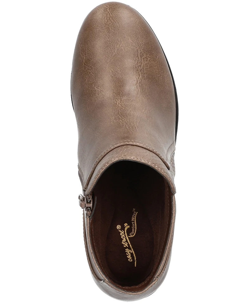 Easy Street Women's Langley Zipper Ankle Boots