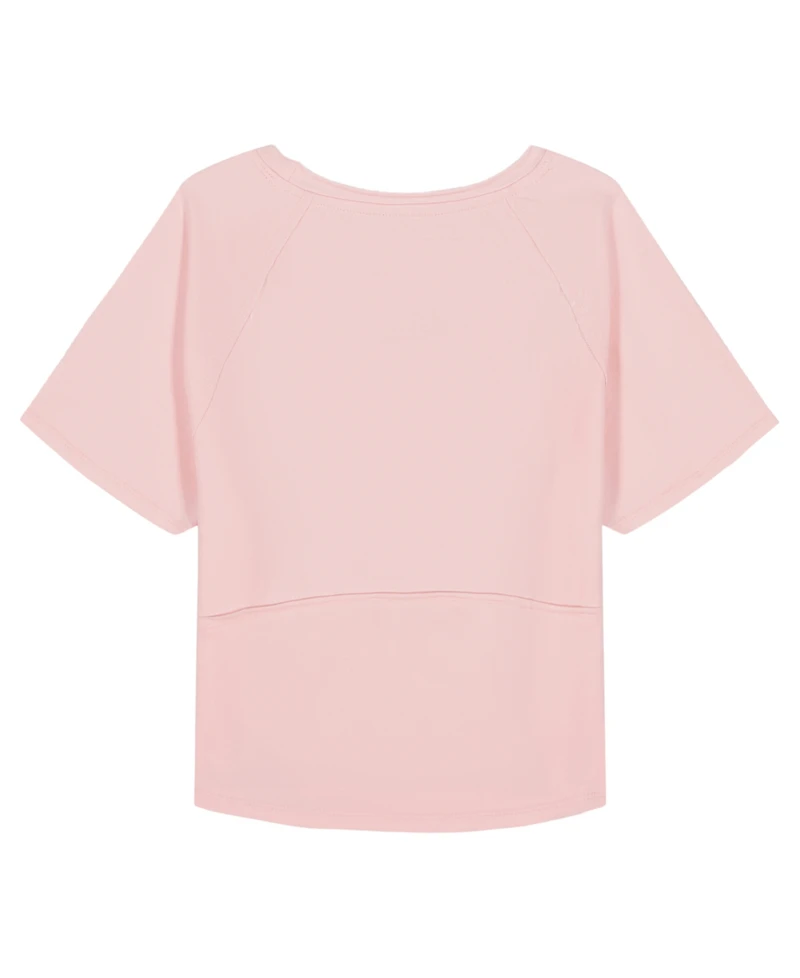 Calvin Klein Big Girls Fitted Baby Short Sleeve T-Shirt