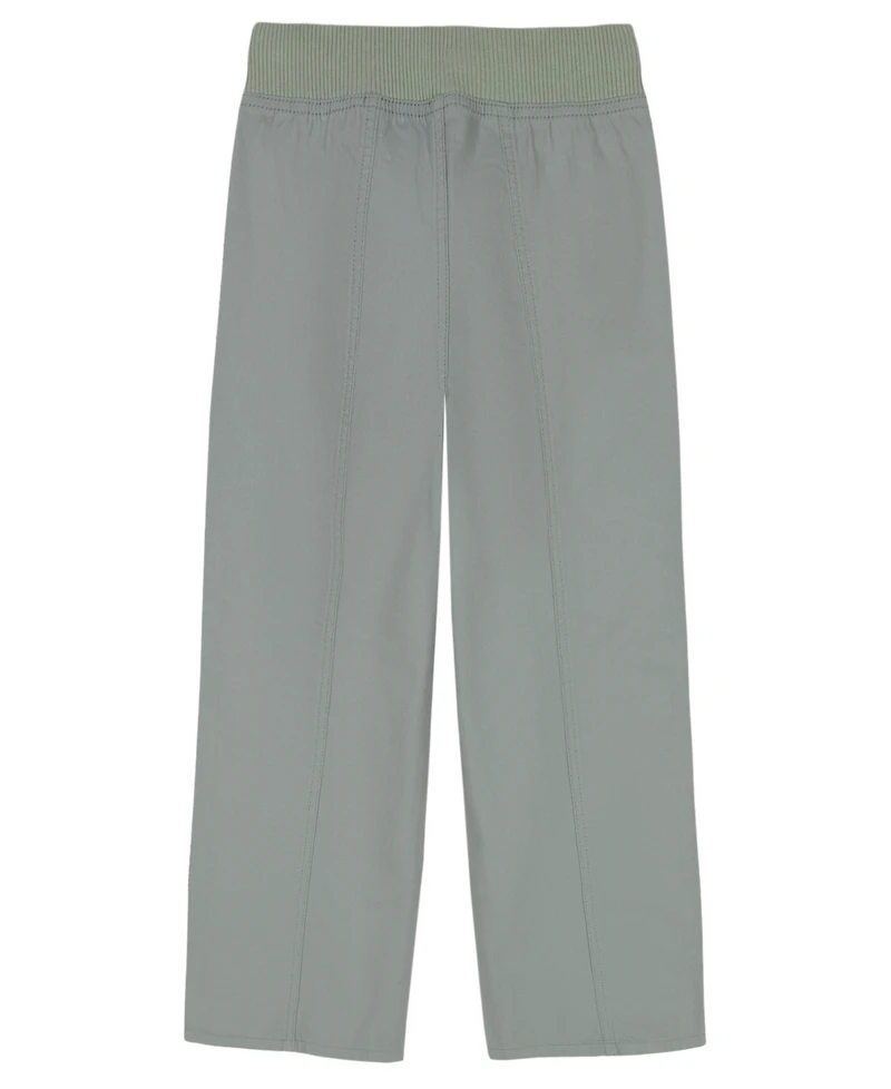 Calvin Klein Big Girls Twill Wide Leg Pants