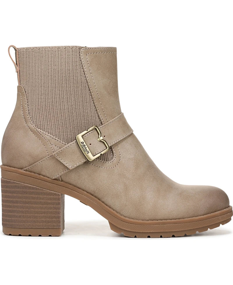 Dr. Scholl's Women's Parker Block Heel Lug Sole Zip Short Boots