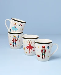 Lenox Nutcracker Ballet Mugs, Set of 4