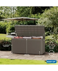 Mondawe 100 Gallon Wicker Resin Deck Box