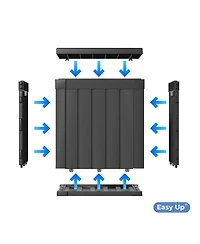 50 Gal Outdoor Resin Waterproof Deck Box with Lockable Lid