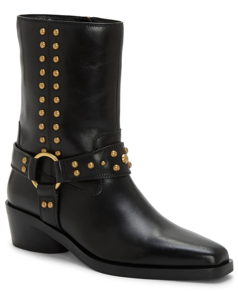 Vince Camuto Women's Roista Studded Western Moto Booties