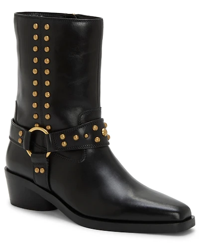Vince Camuto Women's Roista Studded Western Moto Booties
