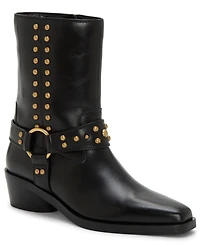 Vince Camuto Women's Roista Studded Western Moto Booties