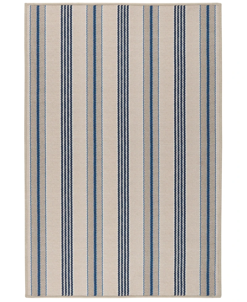 Dash and Albert Rugs by Annie Selke Nimes Ticking Machine Washable DA2059 5'x8' Area Rug