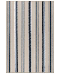 Dash and Albert Rugs by Annie Selke Nimes Ticking Machine Washable DA2059 5'x8' Area Rug