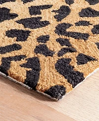 Dash and Albert Rugs by Annie Selke Leopard RDA372 2'6"x8' Runner Area Rug