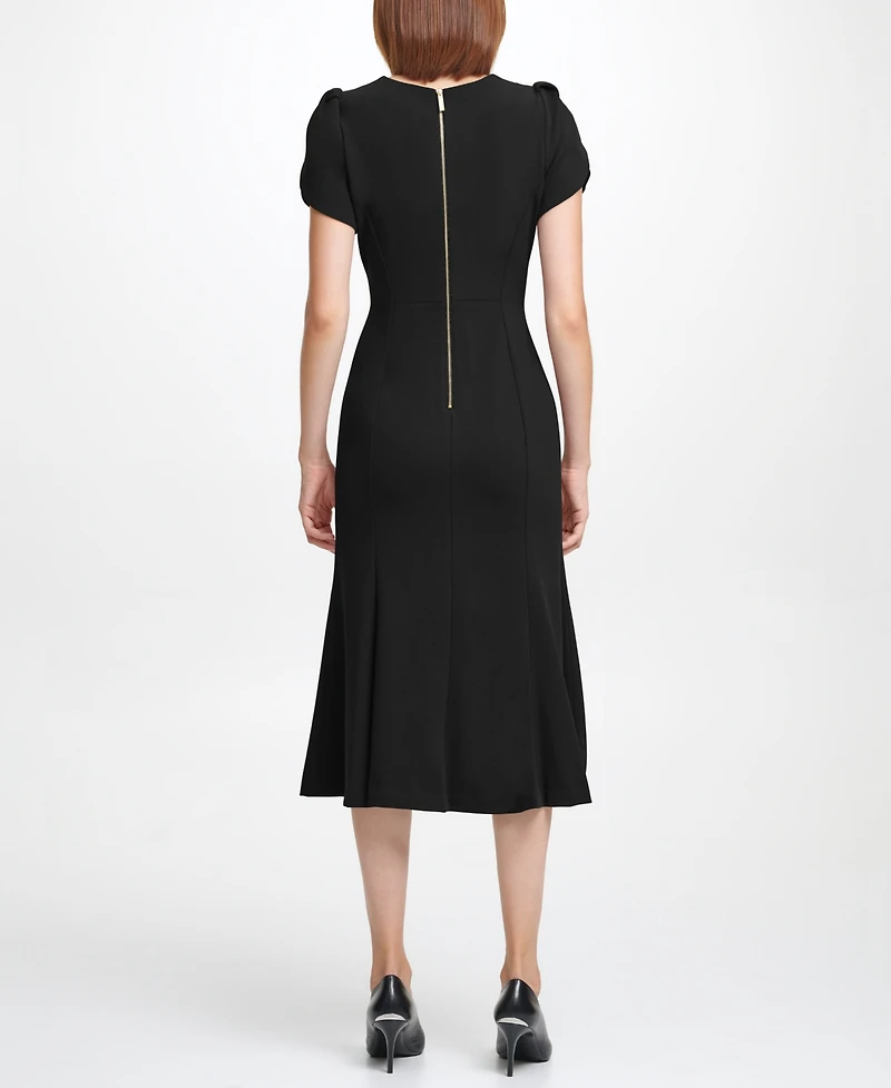Calvin Klein Women's Short-Sleeve Midi Dress