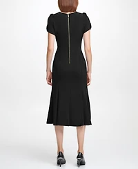 Calvin Klein Women's Short-Sleeve Midi Dress