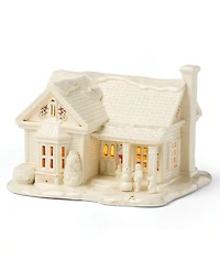 New For 2025! Lenox Mistletoe Park Lit House & Mini Figurines