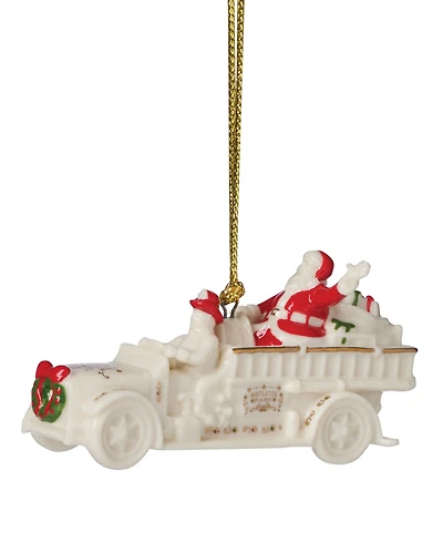 New For 2025! Lenox Mistletoe Park Fire Truck Ornament