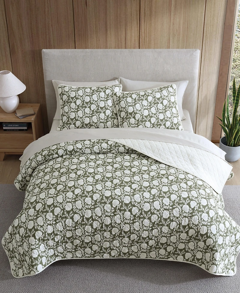 Eddie Bauer Garden Bloom Cotton Reversible 3-Pc. Quilt Set, King