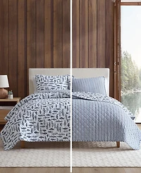 Eddie Bauer Wes Fish Cotton Reversible 2-Pc. Quilt Set, Twin