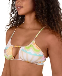 Hurley Juniors' Vacay Dreams Scoop-Neck Bralette Bikini Top