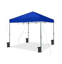 Yaheetech 12x12 Ft Pop-up Canopy One-Push-To-Lock Setup Blue