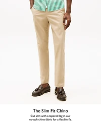 Tommy Hilfiger Men's Th Flex Stretch Slim-Fit Chino Pants