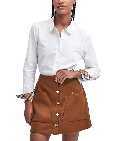 Barbour Women's Tartan Lined Button-Front Shirt