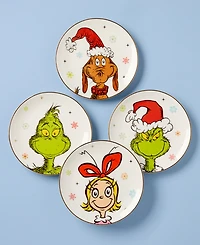Lenox Merry Grinchmas Accent Plates, Set of 4