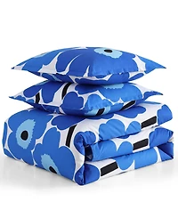 Marimekko Unikko Cotton Percale 3-Pc. Duvet Cover Set