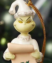 Lenox The Grinch List Holiday Ornament