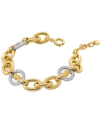 Michael Kors Gold-Tone Logo Chain Bracelet