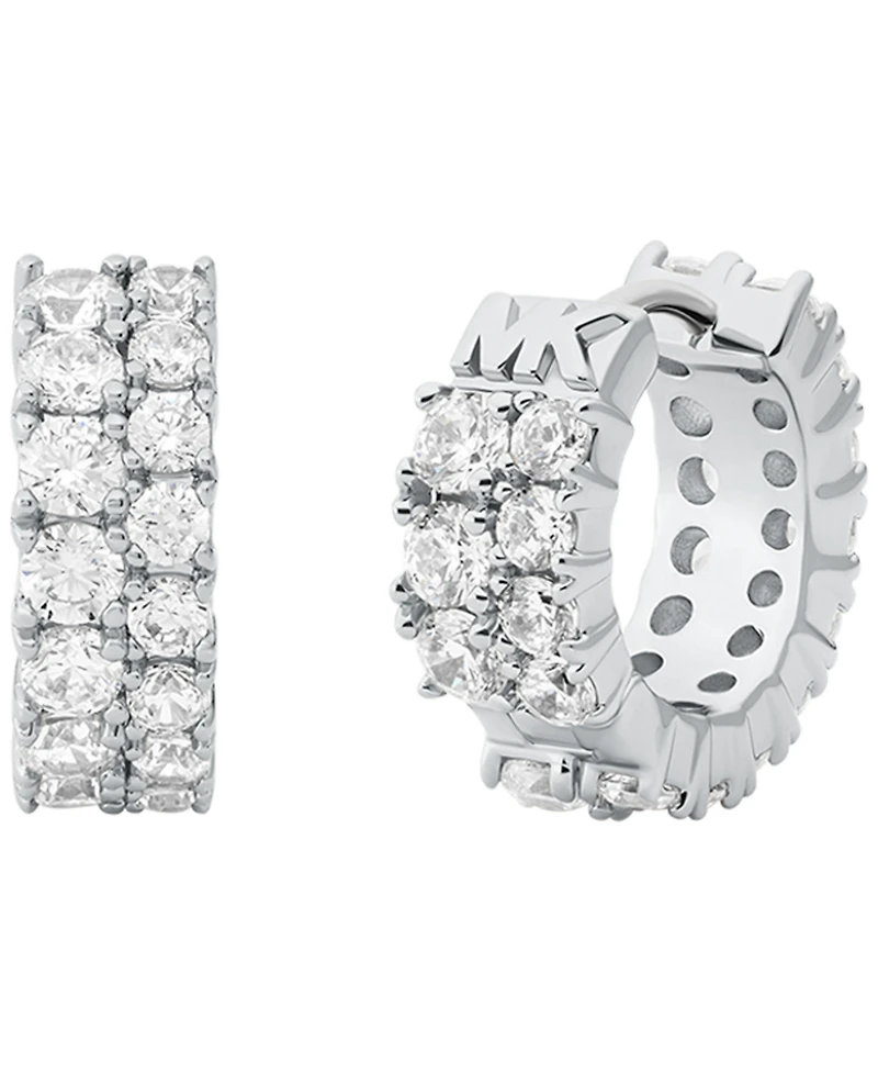 Michael Kors Cubic Zirconia Huggie Earrings
