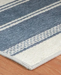 Dash and Albert Rugs by Annie Selke Bowman Stripe Machine Washable DA2337 4'x6' Area Rug