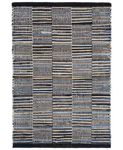 Dash and Albert Rugs by Annie Selke Denim Rag Gridwork DA2207 2'x3' Area Rug