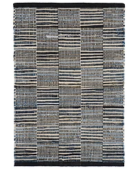 Dash and Albert Rugs by Annie Selke Denim Rag Gridwork DA2207 2'x3' Area Rug