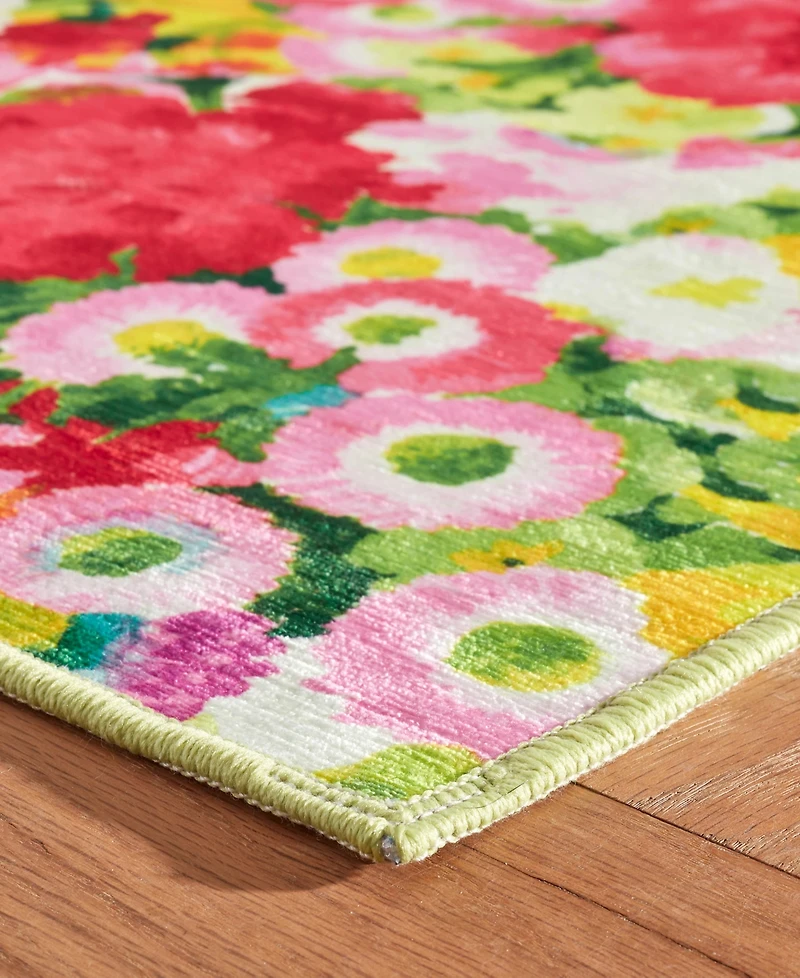 Dash and Albert Rugs by Annie Selke Chamomile Cluster Machine Washable DA2166 3'x5' Area Rug