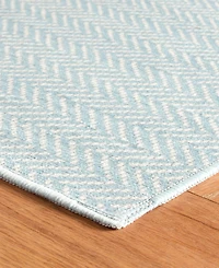 Dash and Albert Rugs by Annie Selke Herringbone Machine Washable DA2040 4'x6' Area Rug