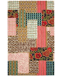 Dash and Albert Rugs by Annie Selke Elm Patchwork DA1973 5'x8' Area Rug