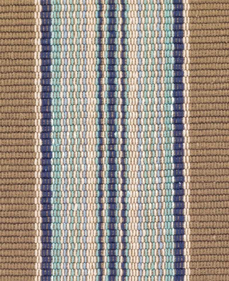 Dash and Albert Rugs by Annie Selke Blue Heron Stripe Indoor/Outdoor DA142 8'x10' Area Rug