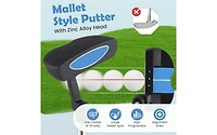 Junior Mallet Putter Individual Gold Club for Kids Ages 11-14
