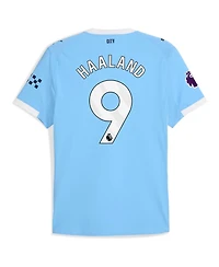 Puma Men's Erling Haaland Sky Blue Manchester City 2025/26 Home Authentic Player Jersey