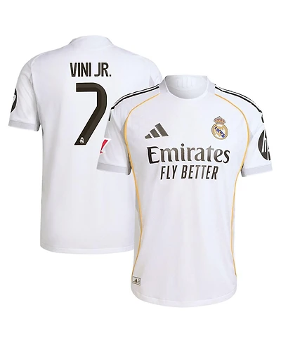 Adidas Men's Vini Jr. White Real Madrid 2025/26 Home Authentic Jersey