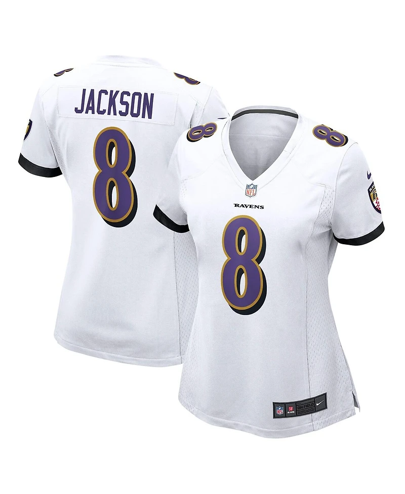 Nike Women's Lamar Jackson White Baltimore Ravens Player Game Jersey
