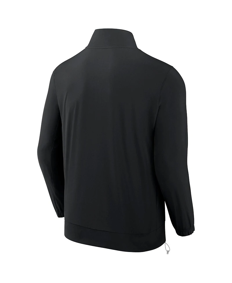 Fanatics Men's Black Los Angeles Kings Authentic Pro Rink Coaches Full-Zip Jacket