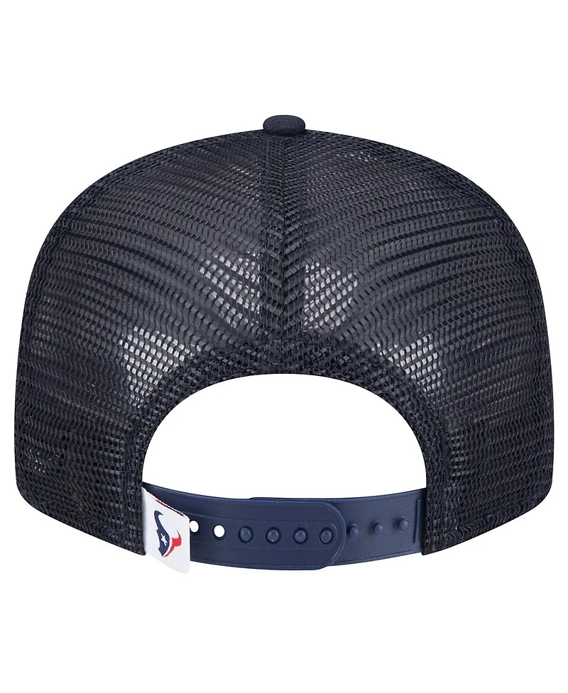 New Era Big Boys and Girls Navy Houston Texans Main Trucker Snapback Hat