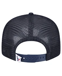 New Era Big Boys and Girls Navy Houston Texans Main Trucker Snapback Hat