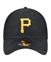 New Era Big Boys and Girls Black Pittsburgh Pirates Camo 39THIRTY Flex Hat