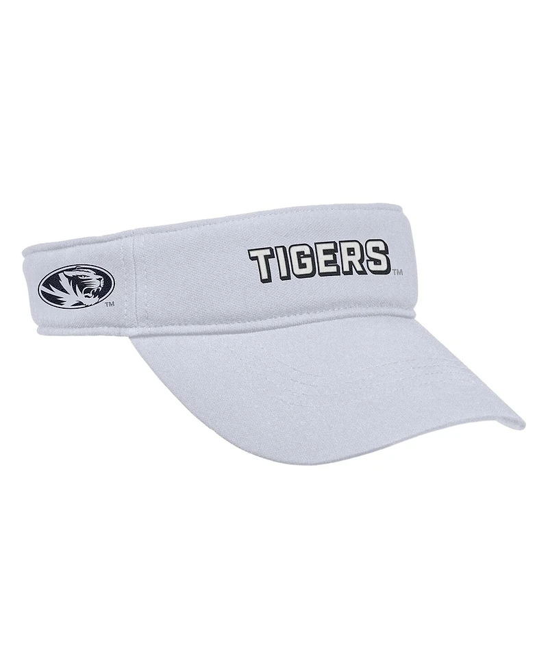 Nike Men's White Missouri Tigers 2025 On-Field Ace Performance Adjustable Visor Hat