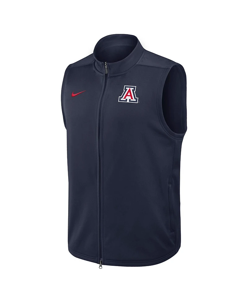 Nike Men's Navy Arizona Wildcats Primetime Victory Performance Full-Zip Vest