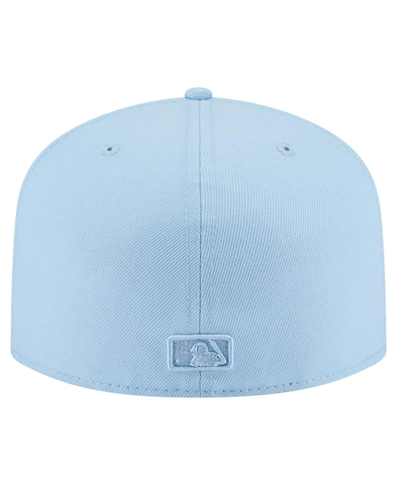 New Era Men's Light Blue Los Angeles Angels Color Pack A-Frame 59FIFTY Fitted Hat