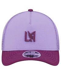 New Era Men's Purple Lafc Color Pack 9FORTY A-Frame Adjustable Trucker Hat
