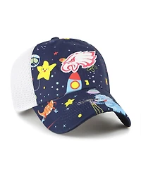 '47 Brand Big Boys and Girls Navy Philadelphia Eagles Space Dino Adjustable Trucker Hat