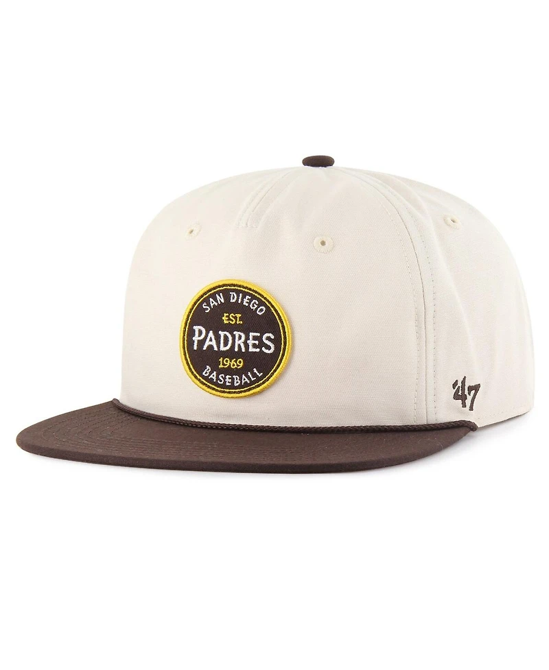 '47 Brand Men's Cream San Diego Padres Payson Captain Adjustable Hat